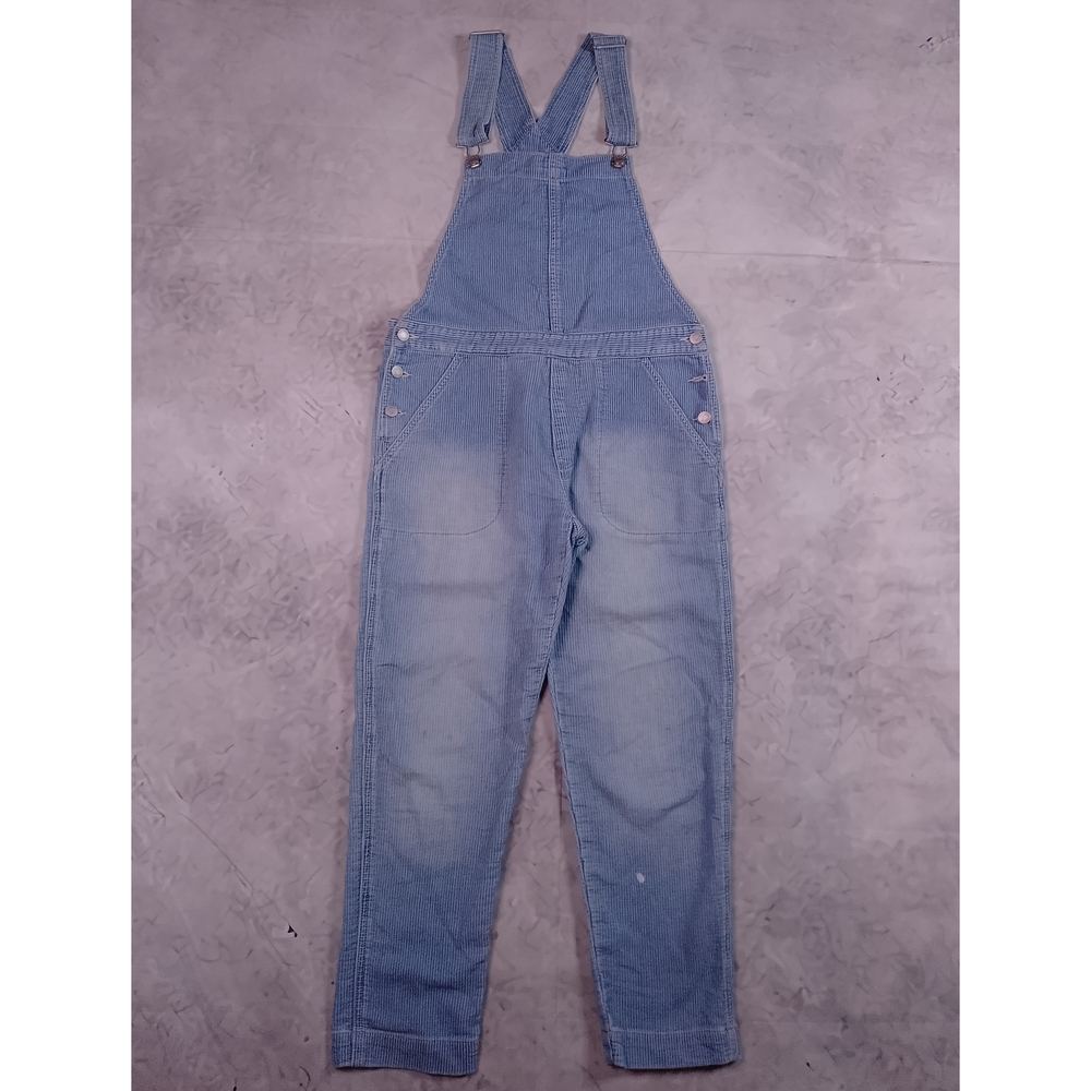 GAP Train Conductor Railroad Striped Demim Overalls Workwear